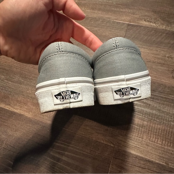 Vans Gray Canvas Slip-On Shoes Size 5 Women’s - Picture 6 of 6